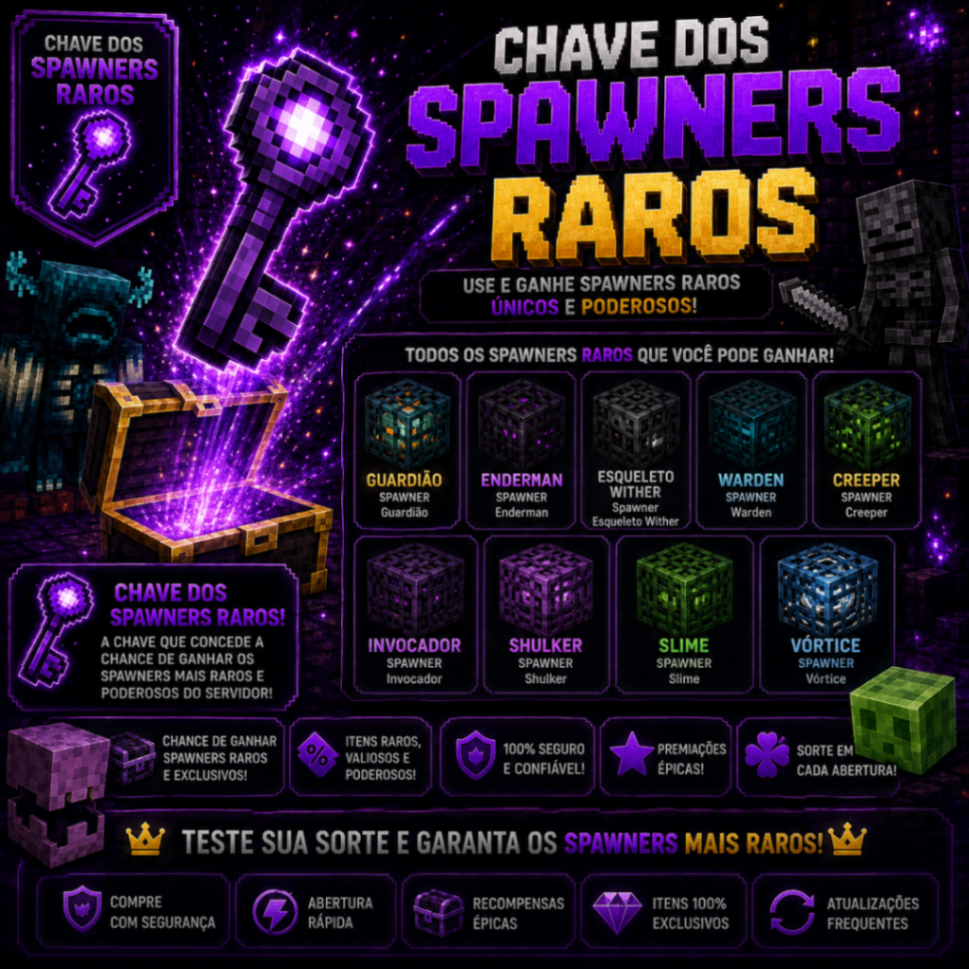 1x Chave Spawners Raros